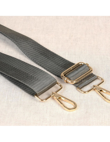 Bag strap with carabiners - Gray
