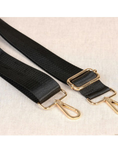 Bag strap with carabiners - Black