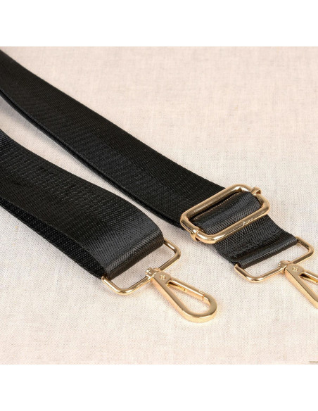 Bag strap with carabiners - Black