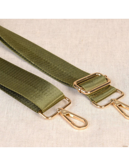 Bag strap with carabiners - Olive