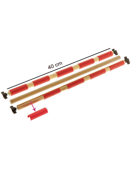 Rods with clips for 40 cm embroidery loom