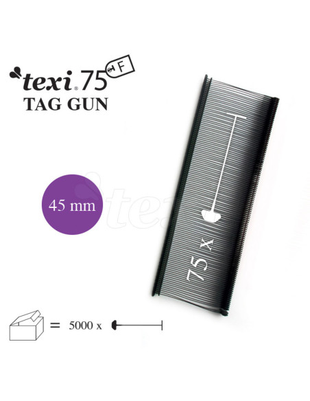 Set of 5000 staples for Texi Fine stapler - Black