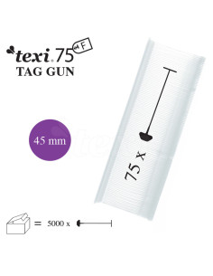 Set of 5000 staples for Texi Fine stapler - Transparent