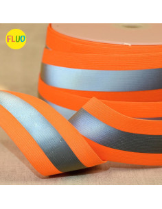 Reflective elastic - Fluorescent orange