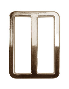 Premium metal loop buckle - Light gold 32 mm