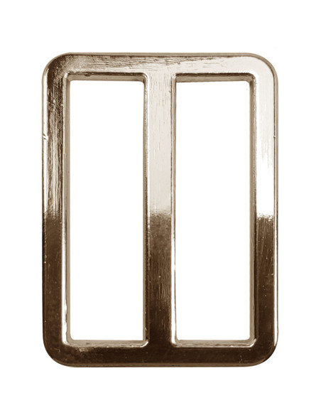 Premium metal loop buckle - Light gold 32 mm