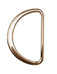 Flat half ring welded 32 mm - Light gold