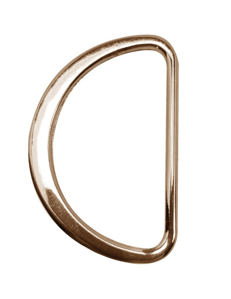 Flat half ring welded 32 mm - Light gold