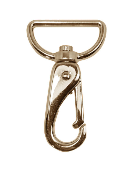 Premium metal carabiner - Light gold 65 x 32 mm