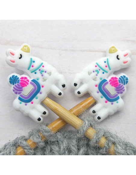 Stitch stoppers for knitting needles - Lama