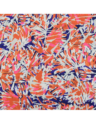 Fancy viscose fabric - Fizia blue and pink