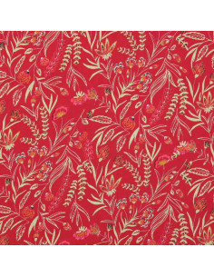 Fancy viscose fabric - Rama red and orange 2