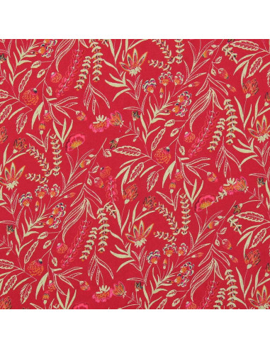 Fancy viscose fabric - Rama red and orange