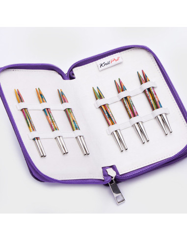 KnitPro Deluxe Symfonie Wood Short Circular Knitting Needle Set