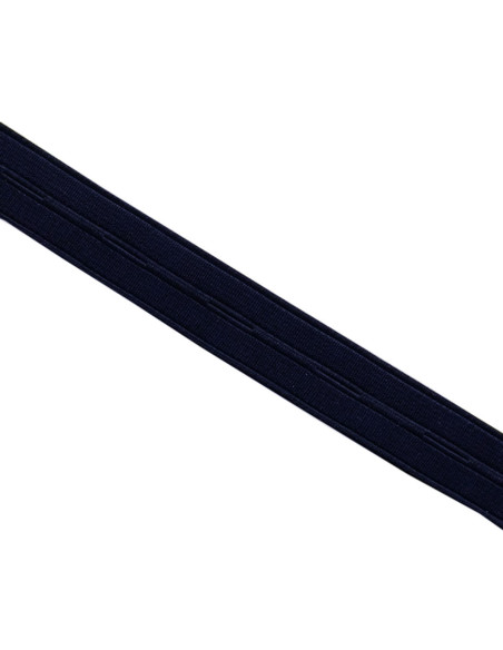 Nylon buttonhole elastic - Navy blue