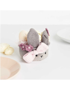 Crochet Kit - Gray Easter Basket