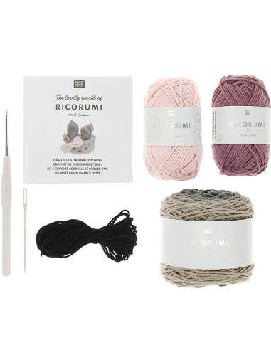 Crochet Kit - Gray Easter Basket