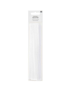 Set of 10 special embroidery fabric coupons - White 2