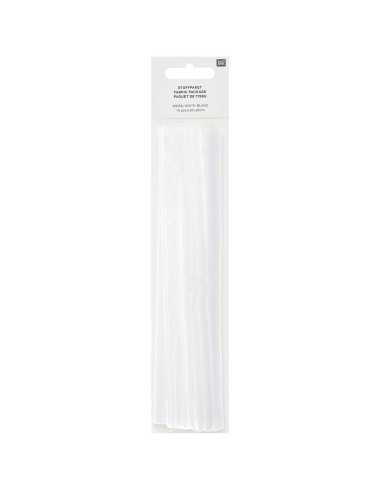 Set of 10 special embroidery fabric coupons - White