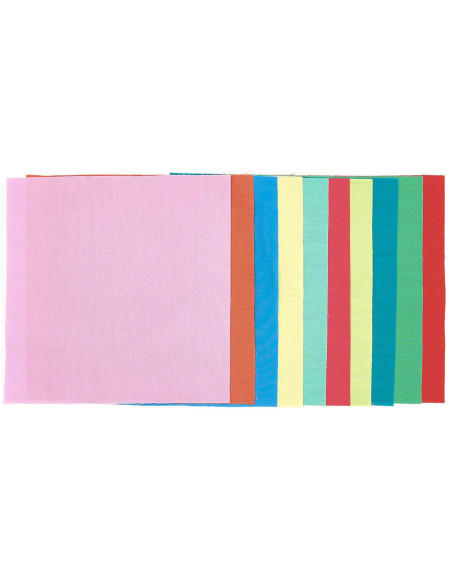 Set of 10 special embroidery fabric coupons - Bright
