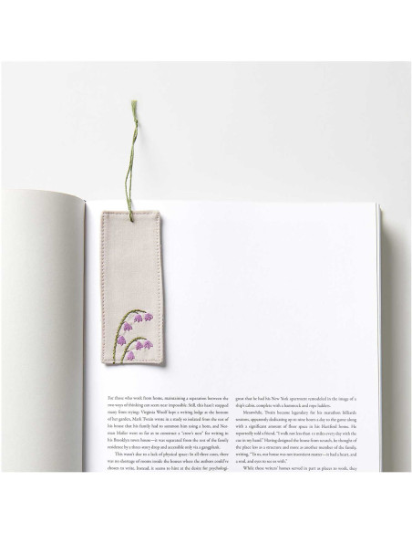 Set of 10 special embroidery fabric coupons - Pebble