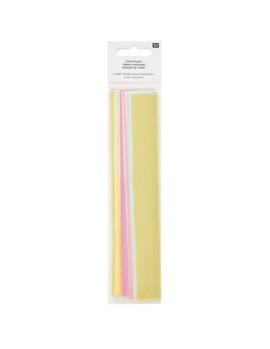 Set of 10 special embroidery fabric coupons - Sorbet Bubblegum