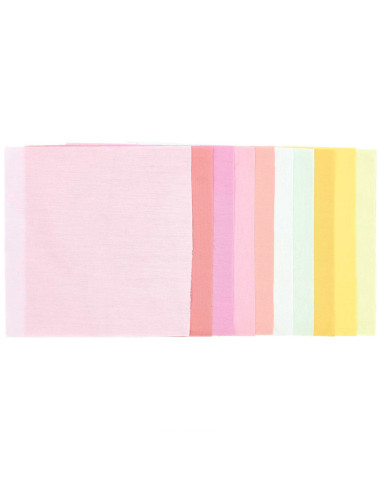 Set of 10 special embroidery fabric coupons - Sorbet Bubblegum