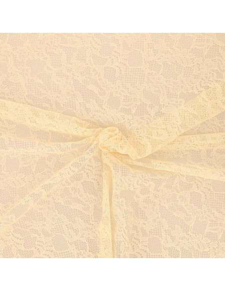 Pauline floral lace fabric - Ecru