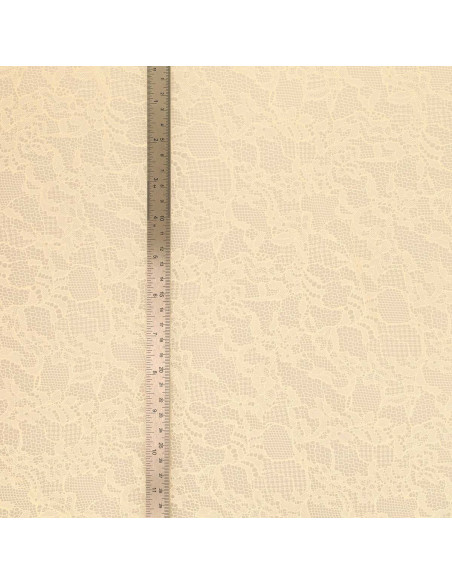Pauline floral lace fabric - Ecru