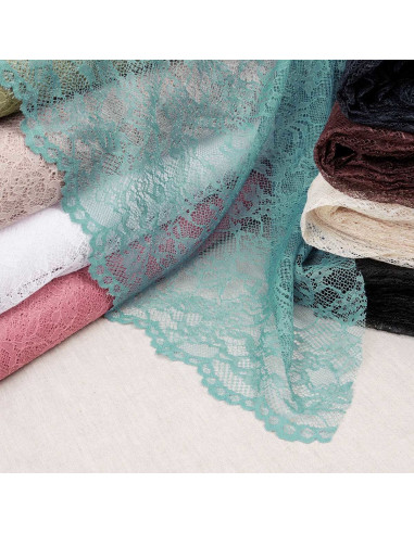 Pauline floral lace fabric - Ecru