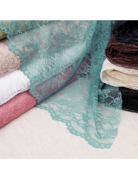Pauline floral lace fabric - Ecru