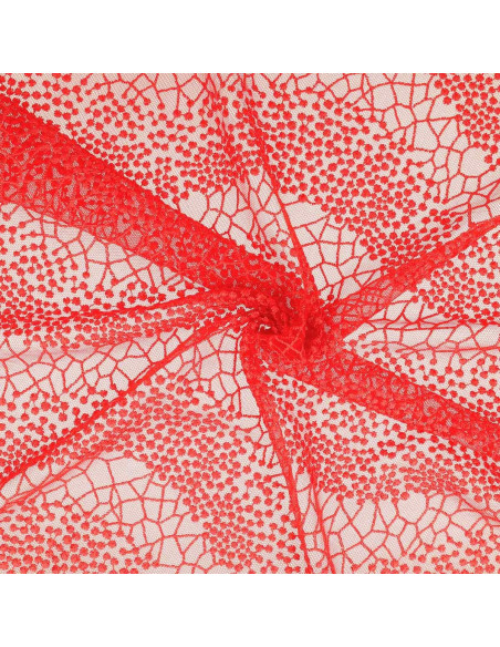 Mila lace fabric - Red