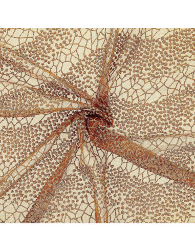 Mila lace fabric - Chocolate