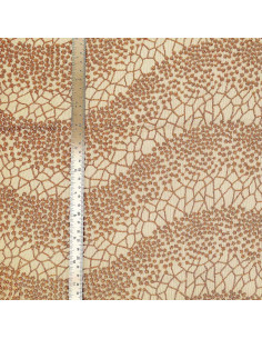 Mila lace fabric - Chocolate 2
