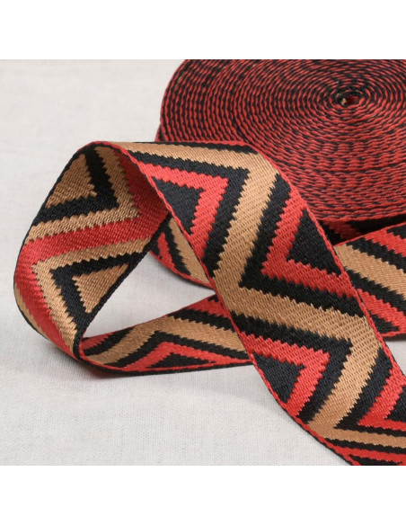 Ethnic strap - Multicolored red
