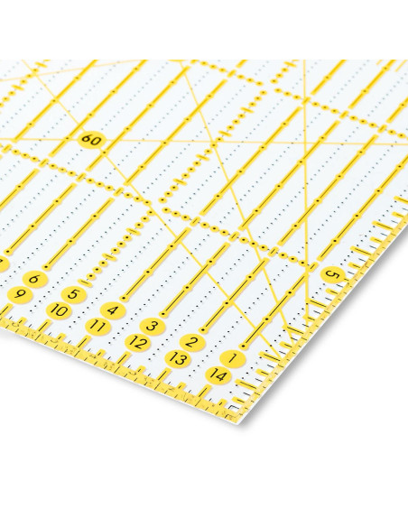 Omnigrid patchwork ruler angles 15 x 60 cm