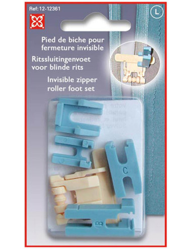 Invisible zipper foot