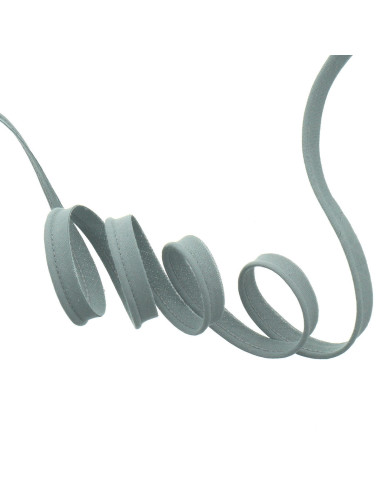 All-textile piping 10 mm - Medium gray