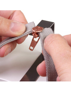 Tool to assist with threading zipper sliders