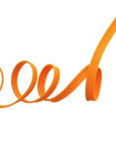 All-textile piping 10 mm - Orange