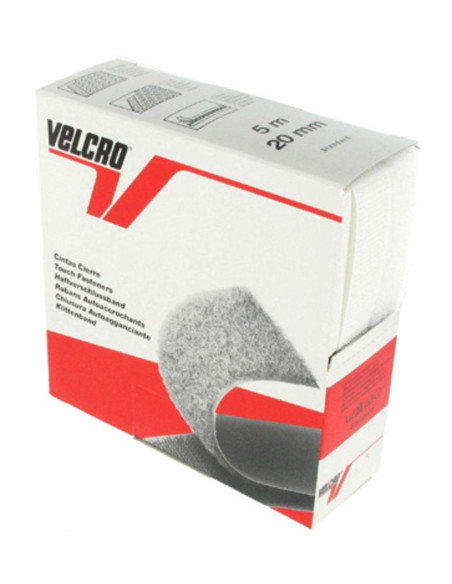 VELCRO® Brand sew-on white 20 mm wide box of 5 meters