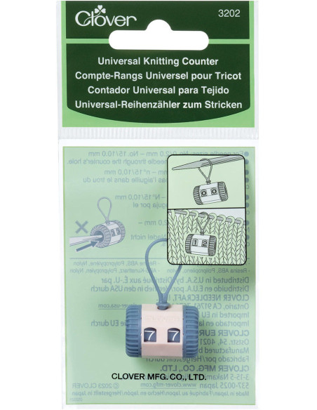 Clover universal row counter for knitting