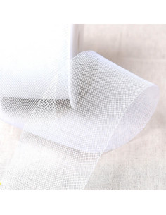 Crinoline braid horsehair - White
