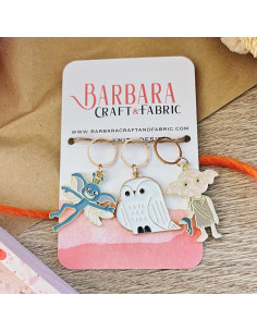 Set of 3 stitch markers - Magical creatures