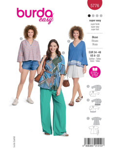 Blouse pattern - Burda 5776