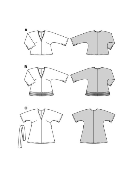 Blouse pattern - Burda 5776