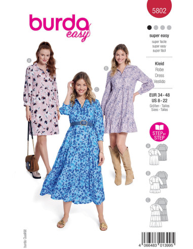 Dress pattern - Burda 5802