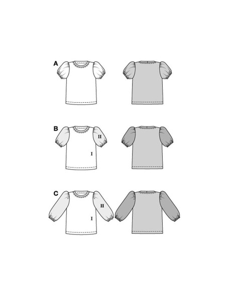 T-shirt Pattern - Burda 5809