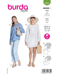 Blouse pattern - Burda 5822
