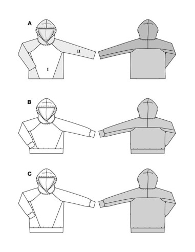 Sweatshirt pattern - Burda 5828